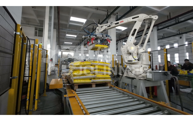 編織袋類產品用自動碼垛裹膜模塊