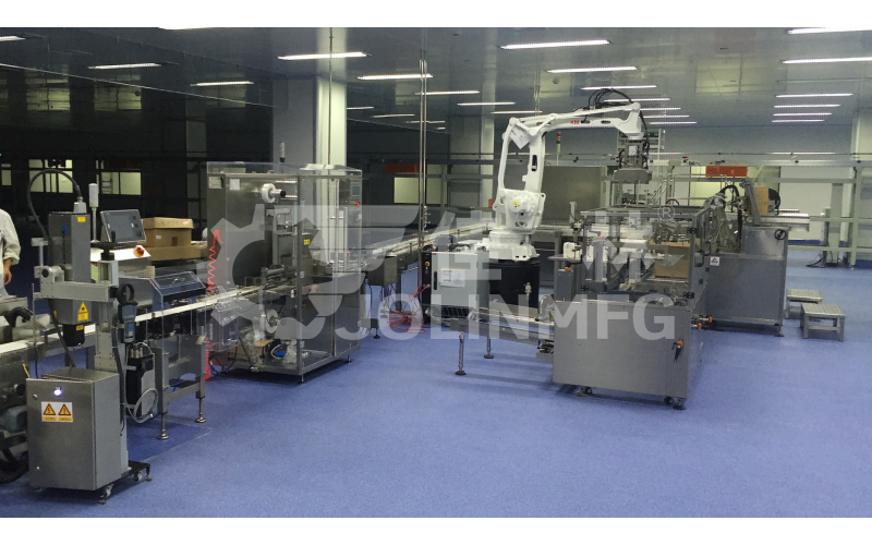 盒類藥品自動化后道包裝線